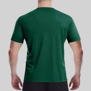 เสื้อยืดแขนสั้นคอกลมผ้าถักผสมโพลีเอสเตอร์/คอตตอนสำหรับผู้ชาย สไตล์ฮิปฮอป ระบายอากาศ แห้งเร็ว เหมาะสำหรับฤดูร้อน - Product Image 6