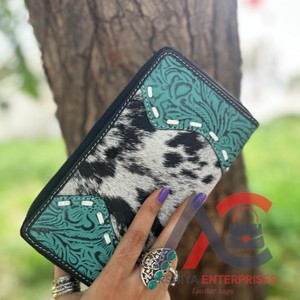 กระเป๋าคลัทช์หนังวัวอัดลายนูนลายผมสไตล์ตะวันตกกระเป๋าเงินมีเอกลักษณ์หนังแท้ขายดี - Product Image 1