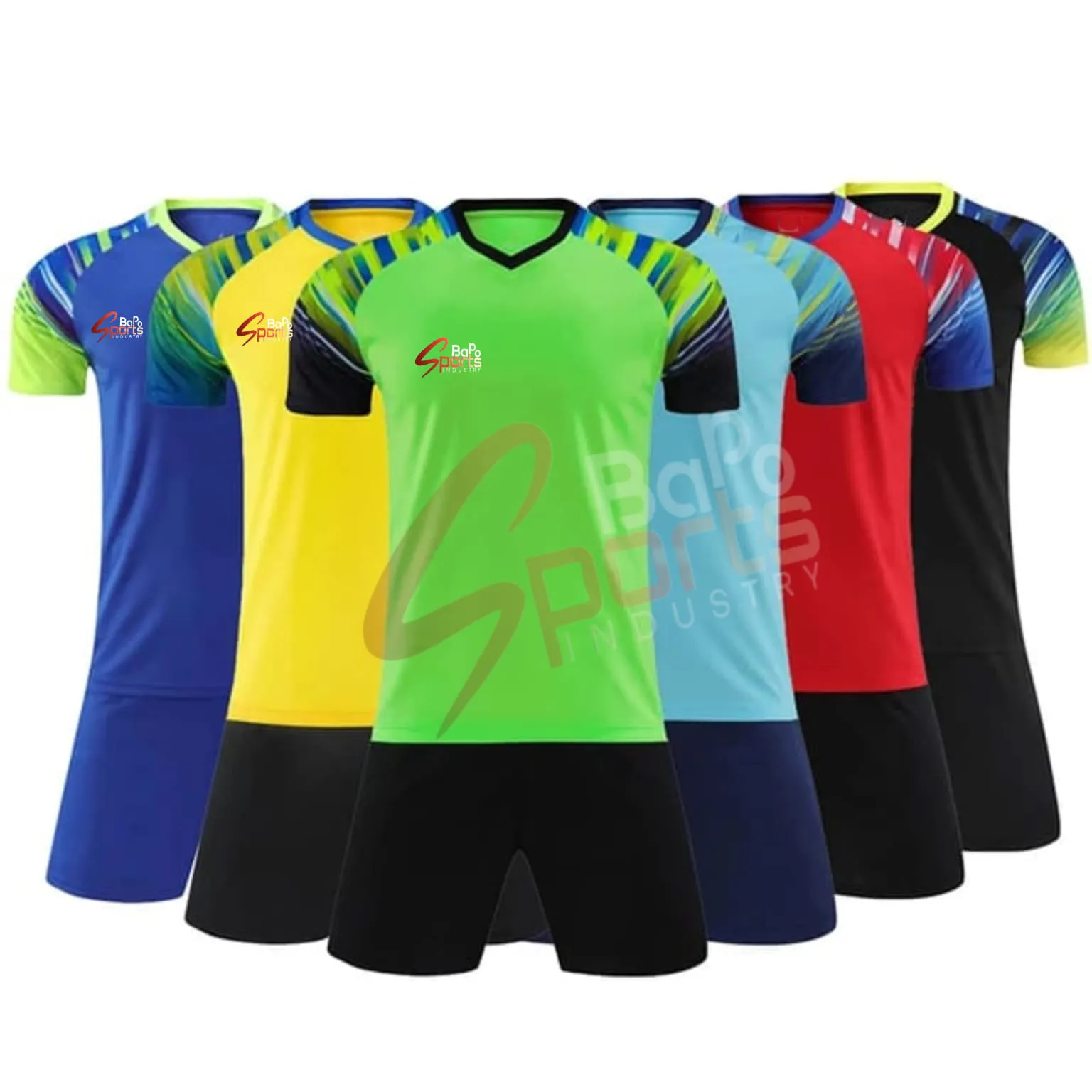 Großhandelspreis Fußballtrainingskleidung Stoffmaterial Jersey Fußballuniform-Set Kleidung Großhandel Sub Made in Pakistan