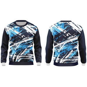 Sweatshirts surdimensionnés à col rond pour hommes personnalisés avec impression numérique Tissu polaire de taille XS Fourniture en gros Saison d'été - Product Image 4