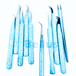 ชุดแหนบปลายขนตาทำจากสแตนเลสทุกมุมอุปกรณ์ต่อขนตาที่ดีที่สุดสำหรับช่างขนตาโลโก้ตามสั่ง - Product Image 5