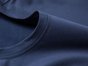 T-shirt uni de luxe de haute qualité FLN Factory pour hommes, sur mesure, surdimensionné, 100% coton biologique en bambou, manches longues - Product Image 3