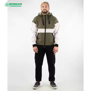 2026 New Style Unisex Zipper-Up Hoodies 100% Cotton Breathable Quick Dry Winter for OEM Custom Lightweight <b>Sweatshirts</b> - Product Image 4