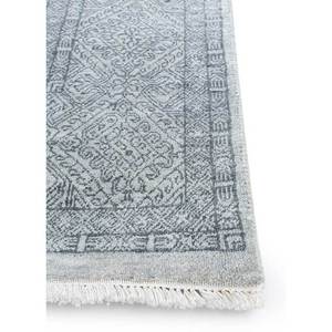 Viscaya Hand Knotted Wool <b>Rugs</b> Geometric Abstract <b>Boho</b> Design for Home Hallway Living Teenagers' <b>Rug</b>-Model SKWL-281 Grey Black" - Product Image 4