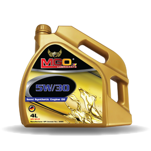 MGO 5W-30 de alto rendimiento Semi sintético 14KG Aceite de motor por Megzol 4L Protección duradera Operación suave Certificado SN - Product Image 1