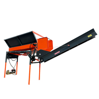 Tamis à tambour à compost de sol de roche de bois de chauffage robuste écran de gravier tamis rotatif 1 an nettoyage automatique à essence