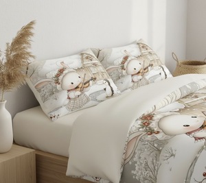 Juego de fundas de almohada de microfibra Harmony Bunny, tela suave, 2 piezas - Product Image 3