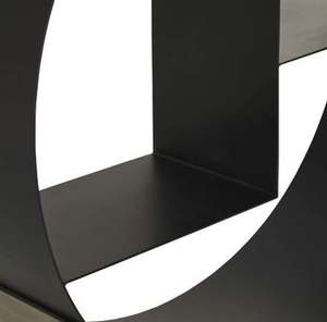 Porte-bûches de forme ronde en métal robuste avec un design merveilleux, parfait pour le stockage du bois en plein air et les fournitures de cheminée - Product Image 5