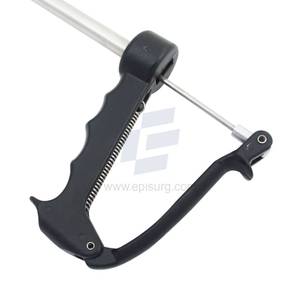 Applicateur de boulettes pour moutons, pistolet à boulettes magnétique, poignée incurvée en aluminium avec tête de diamètre personnalisé, outil de dosage manuel, vétérinaire - Product Image 3