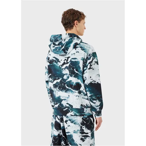 Sweat à capuche d'hiver confortable avec poches kangourou pour les activités de plein air Sweat à capuche de style de rue pour hommes Sweat à capuche simple sans fermeture éclair - Product Image 3