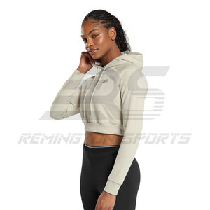 Best Design Hooded Sweatshirts Girls Crop <b>Top</b> Hoodies Hot Selling Cotton Crop <b>Top</b> Custom Hoodies - Product Image 2