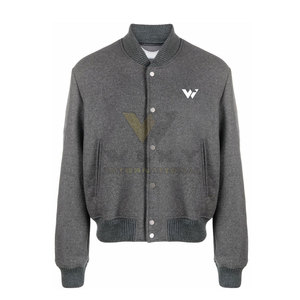 Meilleure vente Meilleur prix Vestes Letterman pour hommes Service OEM Vestes Letterman teintes unies pour hommes - Product Image 1