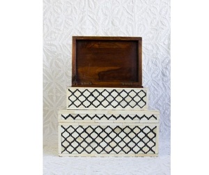 Handmade High Quality Bone Inlay <b>Ring</b> <b>Boxes</b> Premium Wood and with Velvet Expertly Crafted Gift Storage Jewelry <b>Boxes</b> BY GGO - Product Image 4