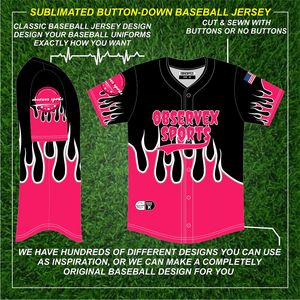 Maillot de baseball Softball Maille Bouton Personnalisé Impression Complète Plus Size Sportswear Manufacture Unisexe Baseball Uniforme Porter USA - Product Image 2