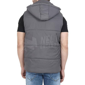 Nouvelle arrivée, veste matelassée sans manches pour homme, imperméable, écologique, style streetwear, hiver, couleur personnalisée, légère, séchage rapide - Product Image 3