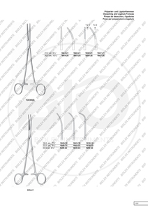 Fórceps de arteria RUMEL quirúrgicos reutilizables más vendidos Fórceps de disección y ligadura en ángulo de acero inoxidable de alta calidad - Product Image 4