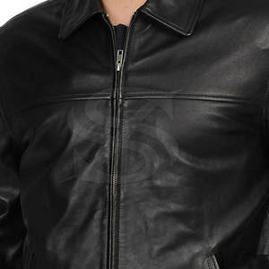 Nouvelle arrivée Veste en cuir d'hiver de haute qualité pour homme Meilleure conception Veste en cuir d'hiver pour homme Conception personnalisée - Product Image 3