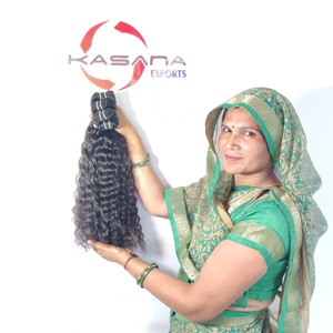 Raw Unprocessed Indian Hair Bundle Cuticle Aligned Double Weft Deep Wave <b>Weaving</b> <b>Machine</b> Processing None Human Hair Extensions - Product Image 1