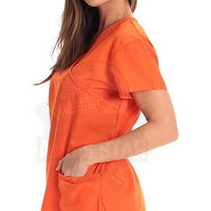 Uniforme Médico de Diseño Único en Oferta, Tallas Grandes, MOQ Bajo, Conjuntos de Uniformes Transpirables, Color y Logotipo Personalizados, 100% Poliéster - Product Image 6