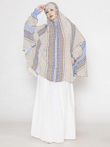 เสื้อผ้าอิสลามสำหรับผู้หญิงแบบดั้งเดิมพิมพ์ลายดอกไม้แขนเต็มของ Namaz Makhna ฮิญาบออกแบบได้ตามต้องการ - Product Image 6