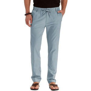 Pantalons pour hommes 100% coton Pantalons décontractés Pantalon fin extensible Pantalon droit Pantalon de costume - Product Image 2