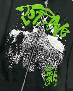 Sudadera con Capucha Completa con Cremallera, 100% Algodón Orgánico Transpirable, con Logotipo Personalizado, Impresión en Serigrafía, de Alta Calidad, Nueva, Último Modelo, Precio al por Mayor para Hombre - Product Image 4