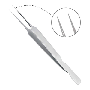 Nouveau diamant dépoussiéré pointe pince à épiler diamant Grip Extension de cils pince à épiler pointe enduite marque privée - Product Image 2