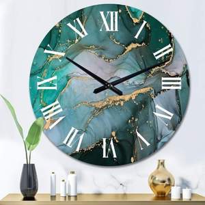 Haute Qualité Antique Résine Époxy Craquelé Bois Quartz Horloge Murale Unique Moderne Salon Meilleur En Gros Options Aiguille Affichage - Product Image 5