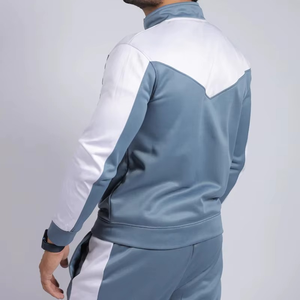 Ensemble de survêtement de sport pour homme de qualité supérieure, écologique, uni, logo personnalisé, coton, entraînement en salle de sport, deux pièces, fournisseur en gros, faible MOQ - Product Image 2