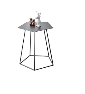 Luxus möbel sechseckiger Beistell tisch für Haus und Wohnzimmer Haushalt moderne Möbel Industrie rahmen Tische