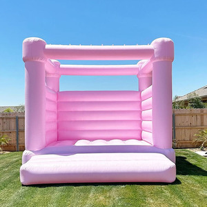 Castillo Inflable <span class=keywords><strong>de</strong></span> Color Rosa Usado para Fiestas a Precio Económico, Castillo Inflable Comercial - Product Image 5