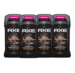 Rìu tối cám dỗ thảo dược unisex khử mùi phun 48 giờ kéo dài hương thơm sô cô la đen không chứa nhôm 0% rượu 85g (Gói 4) - Product Image 1