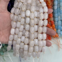Xulin Vente en gros de perles de pierres précieuses naturelles de 10x14mm, 12 pièces par brin, style vintage, perles facettées pour accessoires de bijoux faits à la main