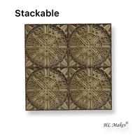 Artisanat en bois, motif mandala 3D, Art déco, géométrie sacrée, décoration murale, panneau mural suspendu pour la maison ou le bureau, anniversaire, HL Makes