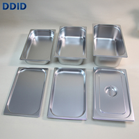 Peralatan Dapur Komersial Kantin Sekolah Panci Gn Eropa Stainless Steel Perlengkapan Restoran Hotel Chafing Dish Wadah Makanan
