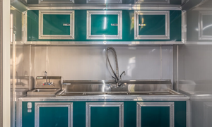 8.5x22 Emerald <b>Green</b> Loaded mobile food Trailer for sale - Product Image 6
