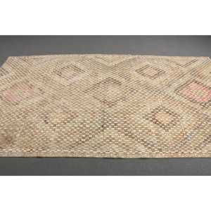 Alfombra Vintage de 5.2x9.8 pies, Alfombra Turca Grande, Alfombra Floral Marrón - Product Image 1