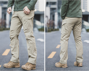 Pantalon tactique d'hiver imperméable pour homme de haute qualité, pantalon cargo extensible doublé en polaire pour l'extérieur - Product Image 4