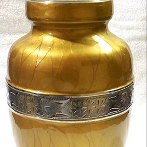 โกศเผาศพโลหะสำหรับผู้ใหญ่ ขนาดใหญ่ งานฝีมือ สำหรับงานศพและงานอนุสรณ์ มีจำหน่ายทั้งทองเหลืองและอะลูมิเนียม - Product Image 1