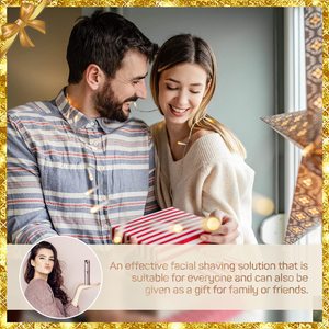 Depiladora Recargable Sin Dolor para Mujer, Resistente al Agua IPX7, Removedor de Vello Facial para Labios, Mentón y Brazos con 2 Cabezales de Repuesto - Product Image 3