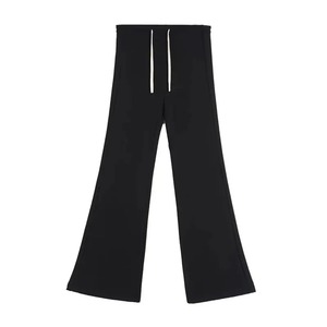 Pantalon de survêtement taille haute pour femme Pantalon de tous les jours en toile extensible confortable avec ceinture élastique et poches - Product Image 4
