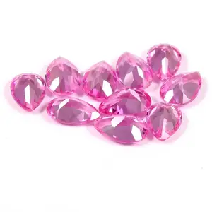 Natürlicher ceylonischer rosa Saphir geschnittener Erbsenförmiger Edelstein Ringgröße Saphir für Handwerk Großhandel Versorgung