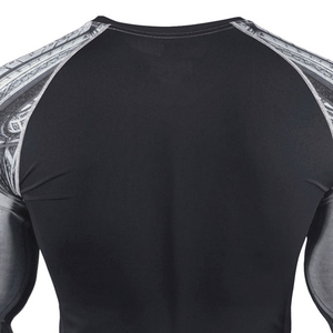 Rashguards MMA personnalisés en spandex respirant, écologique, antibactérien, imprimé numériquement, manches longues, haute qualité, OEM - Product Image 6