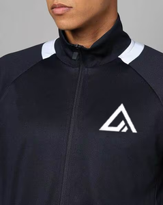 ชุดวอร์มกีฬาลายข้างแบบกำหนดเองคุณภาพสูง ผ้าฟลีซคอตตอน 100% ชุดเซ็ตแบบเรียบ ดีไซน์ 2-in-1 โดย Ako - Product Image 4