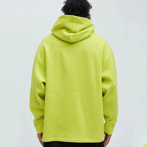 <b>Neon</b> <b>Green</b> Oversized Heavyweight Hoodie for Men - Loose Fit Casual Pullover with Drop Shoulder Design Custom Hoodies - Product Image 5