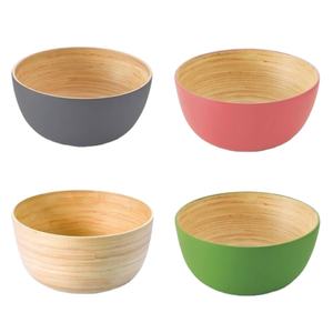 Bol en bambou tourné en matériau naturel haut de gamme fait à la main, aspect élégant et écologique, du Vietnam, fabriqué au Vietnam par Eco2go - Product Image 6