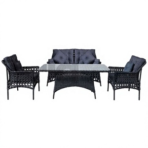 Fabricant turc, ensemble de sièges de jardin modernes en rotin confortables et portables en 3 pièces, pour hôtel, salle à manger, hôpital, haute qualité - Product Image 1