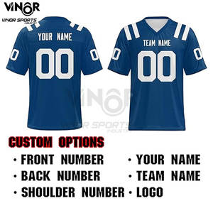 Camiseta de fútbol de alta calidad y colección de camisetas de fútbol americano, camisetas deportivas duraderas, camisetas de práctica de fútbol para niños en blanco - Product Image 4