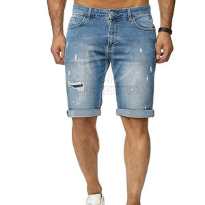 Simple Mens Summer Wear <b>Lightweight</b> Short <b>Trousers</b> Cotton Fabric Casual Fit Everyday <b>Walking</b> Apparel Jeans Shorts - Product Image 4