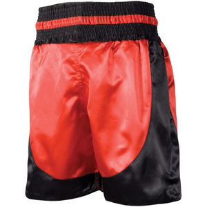 Pantalones Cortos de Lucha Tailandesa al por Mayor, Rojos y Negros, Personalizables con Logotipo para Club/Tienda, Alta Calidad, con Bolsillos, Spandex/Algodón, Transpirables, Unisex - Product Image 1